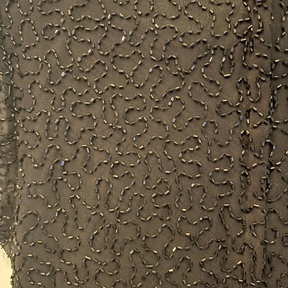 Black Beaded Women's Top - Picture 4 of 4